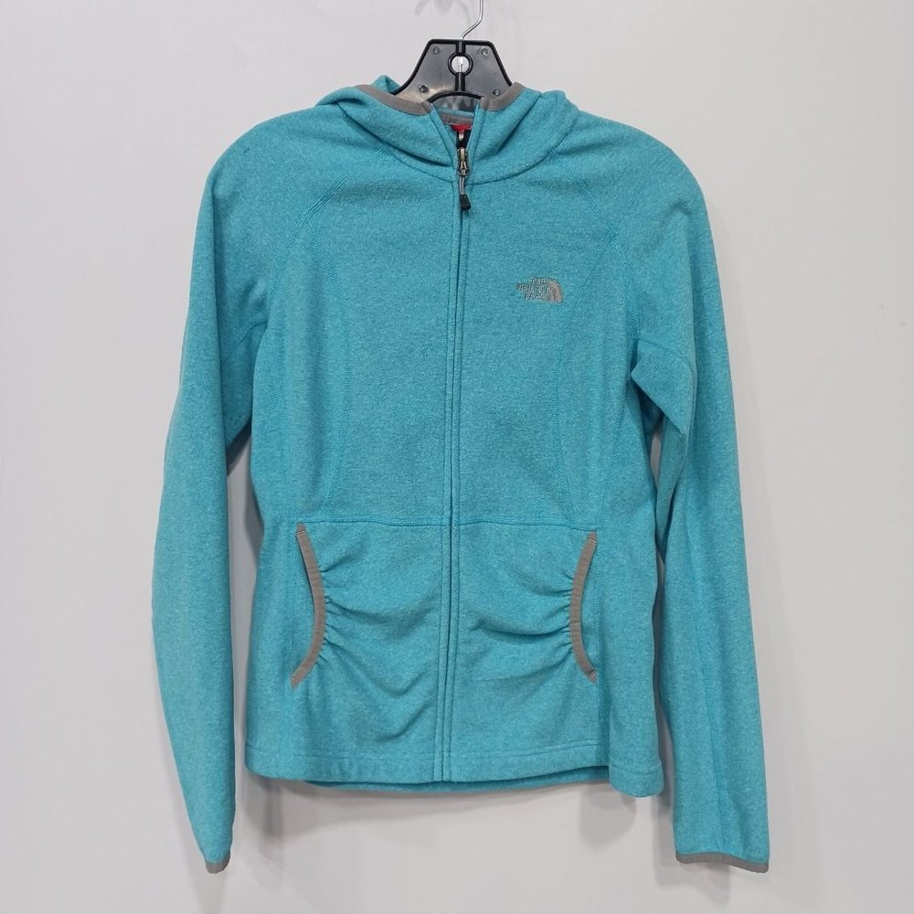 North Face Full Zip Polar Fleece Hooded Jacket-Size Extra Small